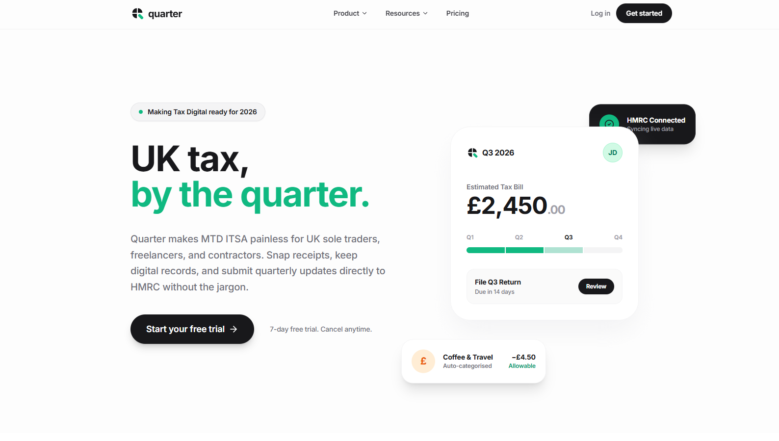 Quarter.Tax MTD software preview